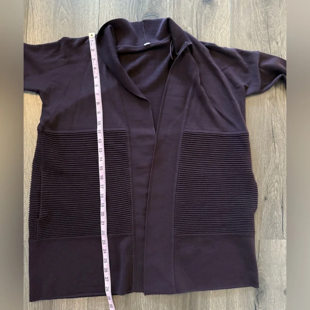 Lululemon Sit In Lotus Merino Wool Wrap Cardigan Sweater Size Medium